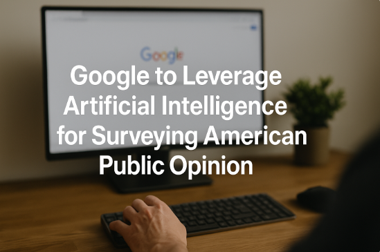Google to Leverage Artificial Intelligence for Surveying American Public Opinion